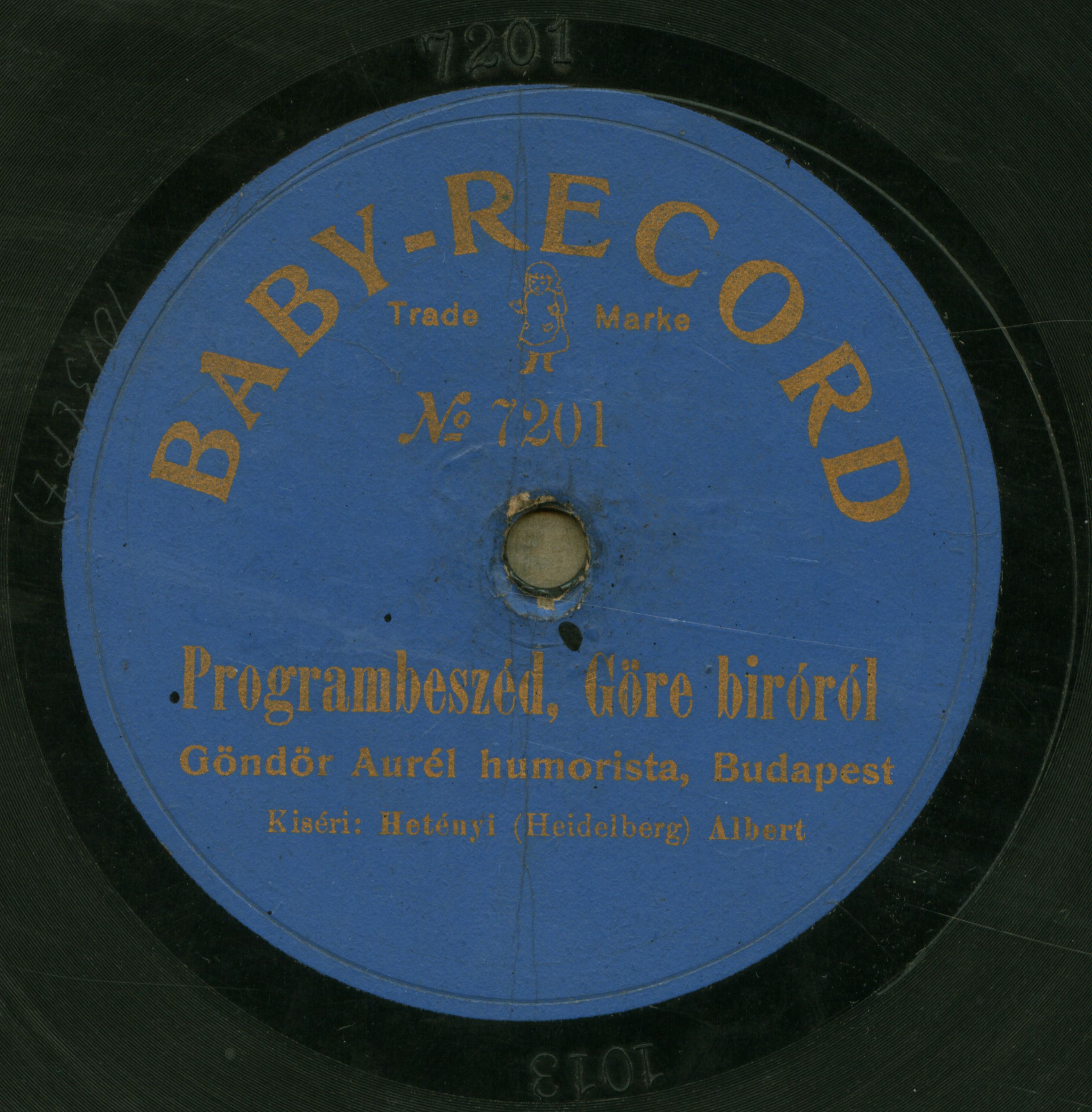 Göndör Aurél humorista, Budapest